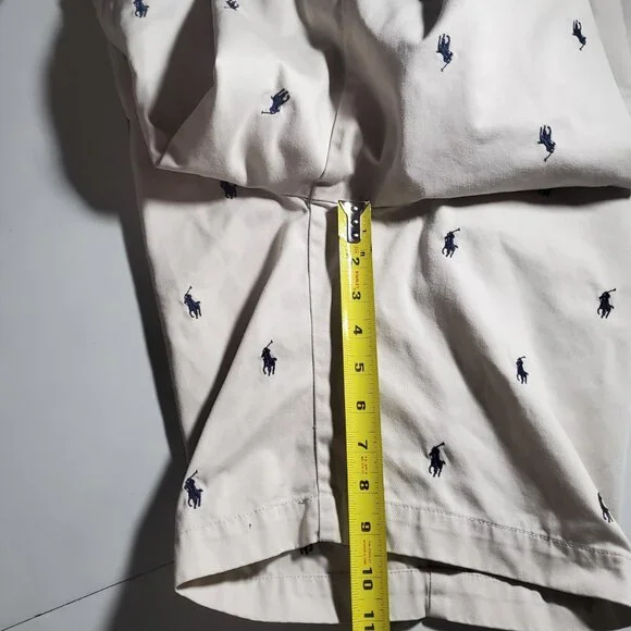 POLO Ralph Lauren Prospect Short in Light Tan with Allover Pony sz 36w - Picture 12 of 16
